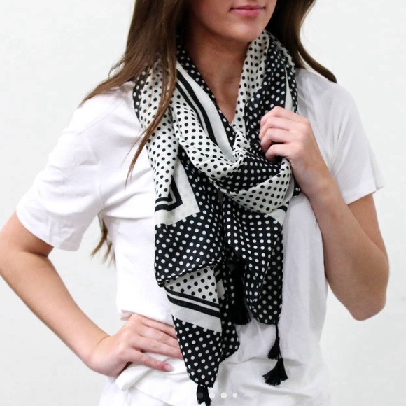 Light Weight Polka Dot Scarf - Picture 6 of 7